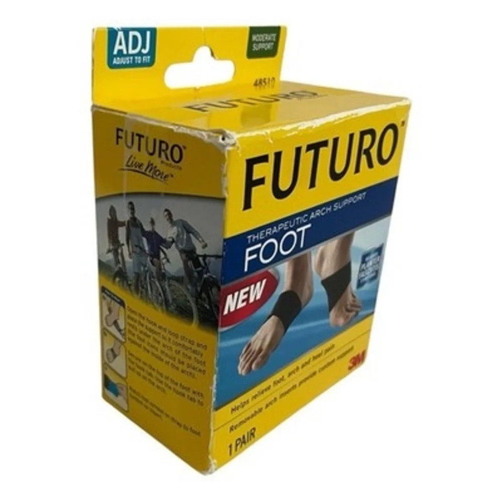Futuro 3M Therapeutic Arch Support Foot Brace Adjustable 1 Pair Moderate